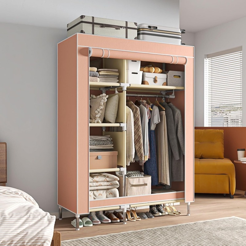 Wardrobe Closet Portable Fabric Cover - Lemari Pakaian Portabel, Lemari Berdiri Bebas