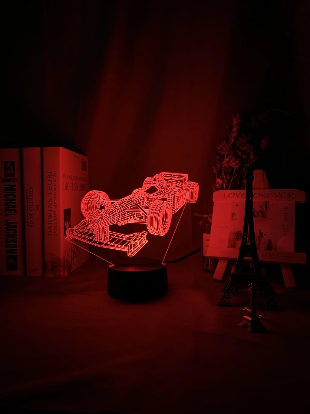F1 Formula 1 Mobil Balap 3d Il - Floating Nightstand With Led Light ulasan dan harga