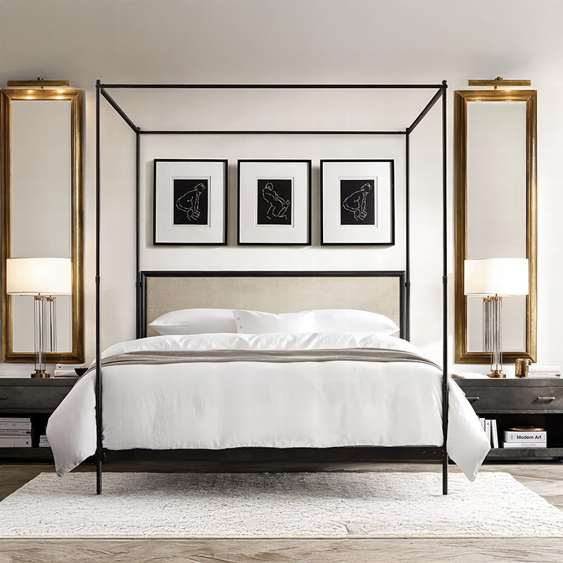 Rangka Tempat Tidur Logam Ukur - Canopy Bed Frame Metal Queen ulasan dan harga