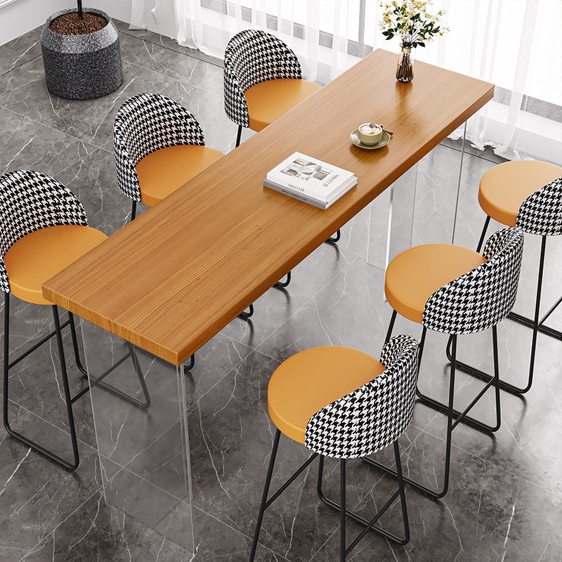 Meja Bar Kayu Solid Mengambang - Tables ulasan dan harga