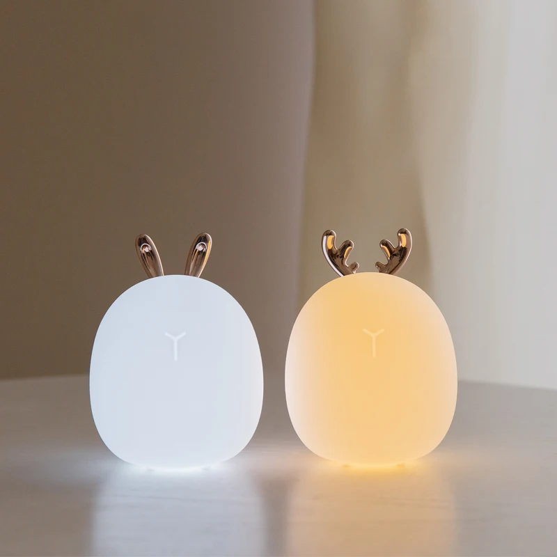 Lampu malam silikon rusa kelin - Floating Nightstand With Led Light ulasan dan harga