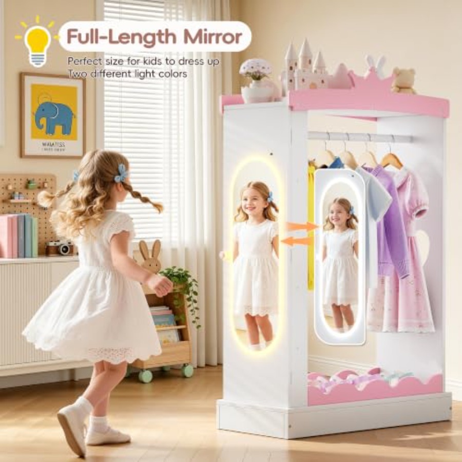 Lengkapkan lemari pakaian deng - Full Length Mirror Jewelry Armoire ulasan dan harga
