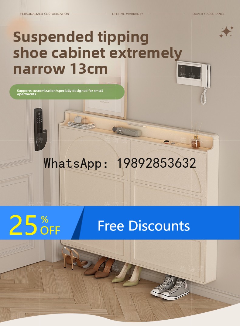 Lemari Sepatu LYY untuk Pintu  - Shoe Rack Cabinet Narrow Entryway ulasan dan harga