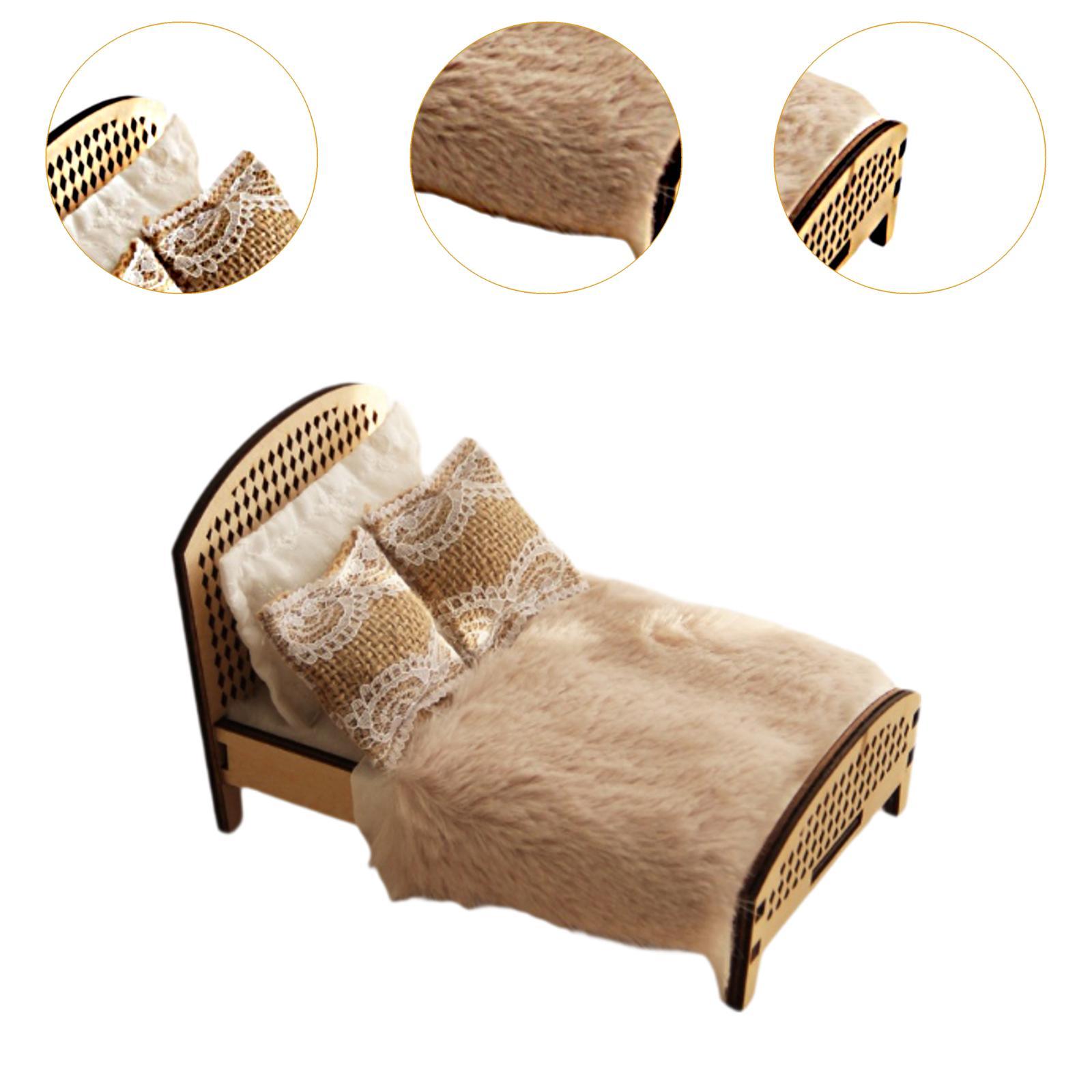 1:12 Rumah Boneka Skala, Tempa - Bedroom Furniture ulasan dan harga