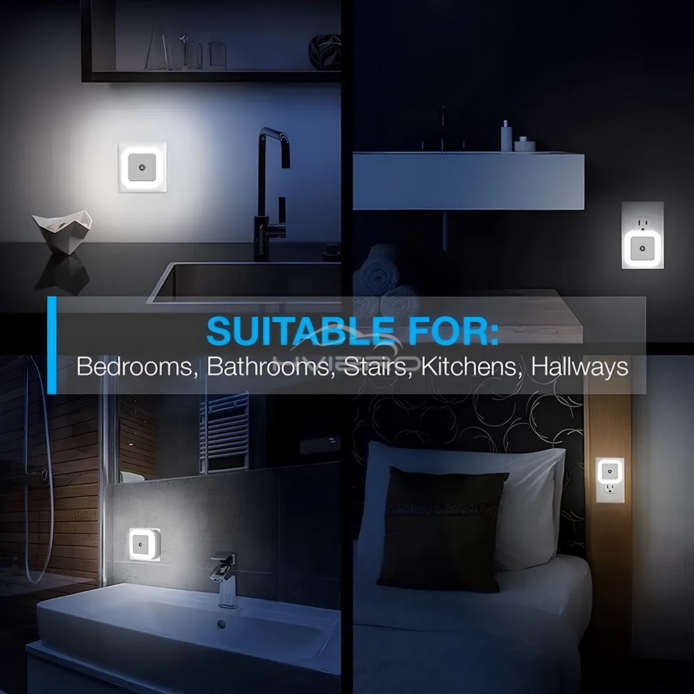Lampu Malam LED Sensor Nirkabe - Floating Nightstand With Led Light ulasan dan harga