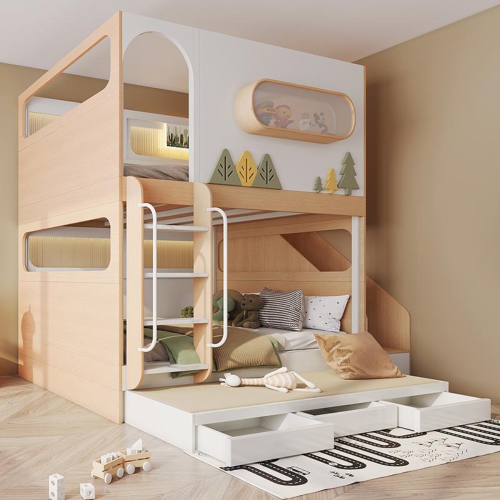 Tempat Tidur Susun Model Rumah - Bunk Bed With Stairs And Slide ulasan dan harga