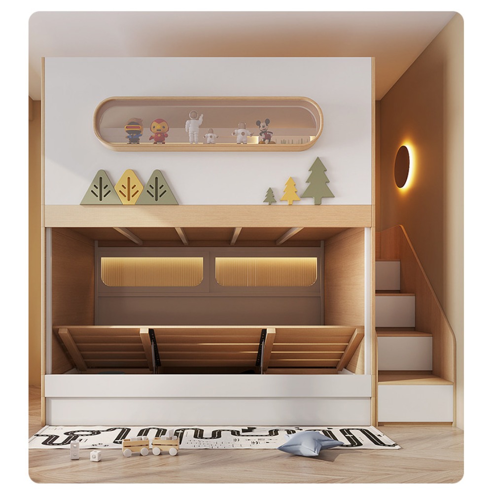 Tempat Tidur Susun Model Rumah - Bunk Bed With Stairs And Slide ulasan dan harga