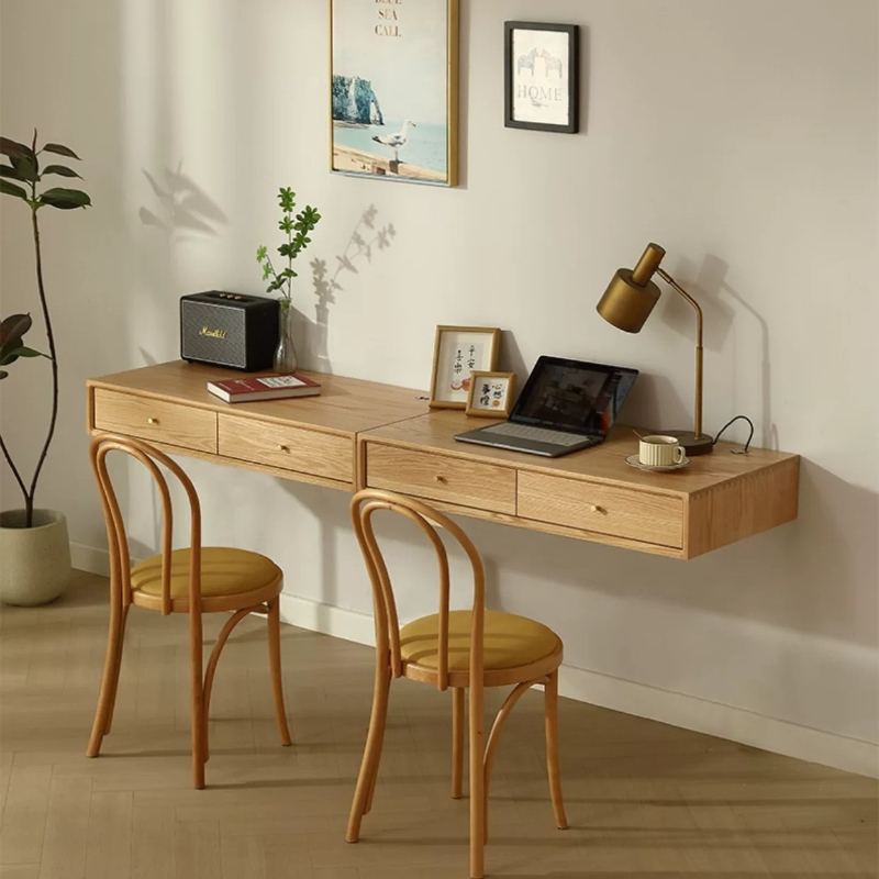 Meja Komputer Kayu Solid Desai - Bedroom Furniture ulasan dan harga