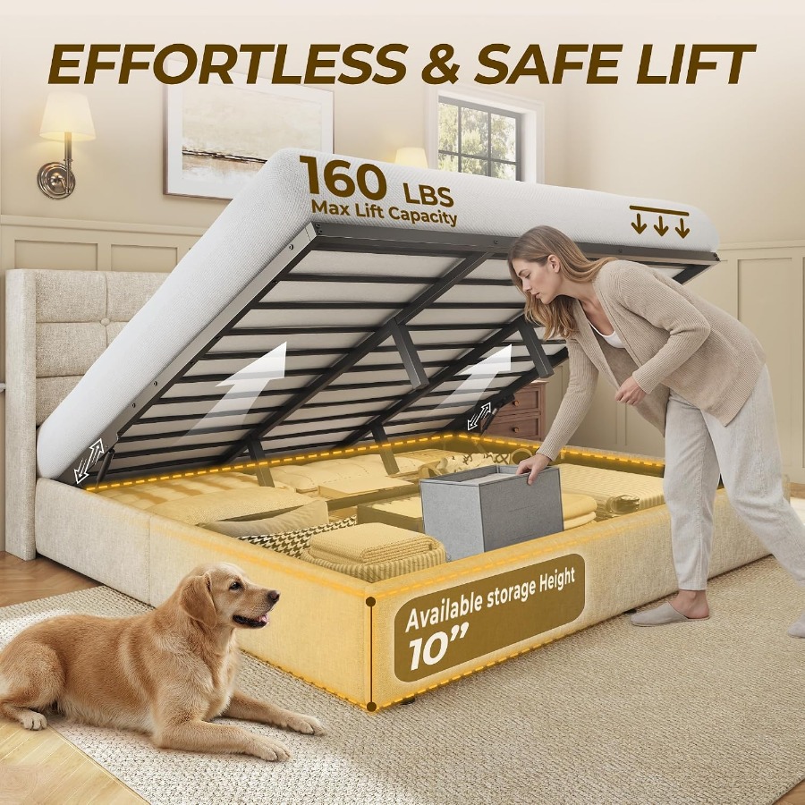 Rangka Tempat Tidur dengan Pen - Gas Lift Storage Bed Hydraulic ulasan dan harga
